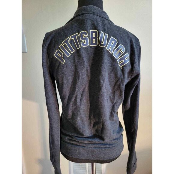 Pitt Pittsburgh Panthers Victoria Secret PINK Fleece Gray Sweater/pants Small - Picture 4 of 10